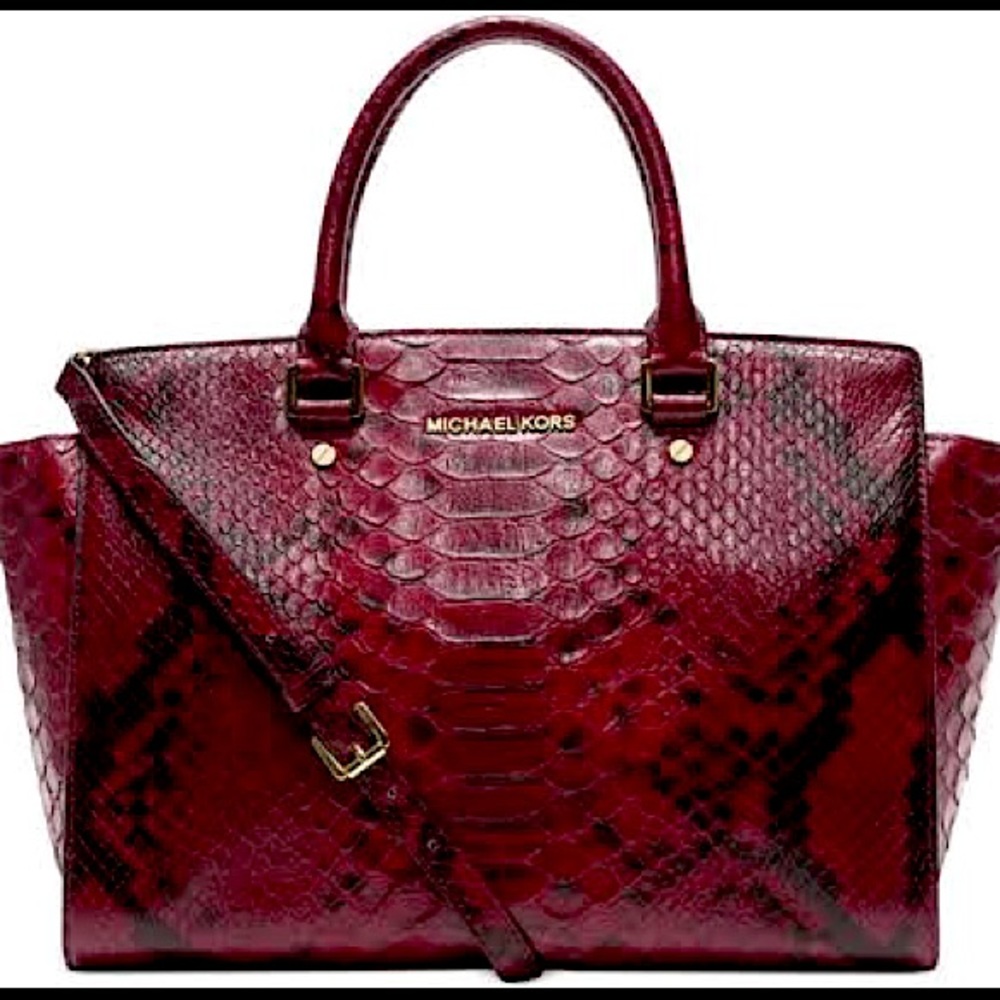 NEW Michael Kors Cinnabar 🐍Anaconda🐍 Selma…